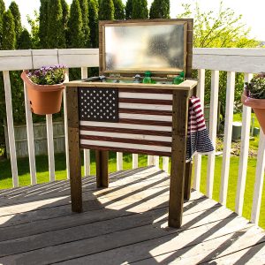 United States Flag Cooler
